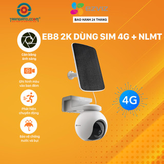 Camera Ezviz EB8 2K Dùng Sim 4G Kèm Pin Năng Lượng Mặt Trời - TRANGIATELECOM