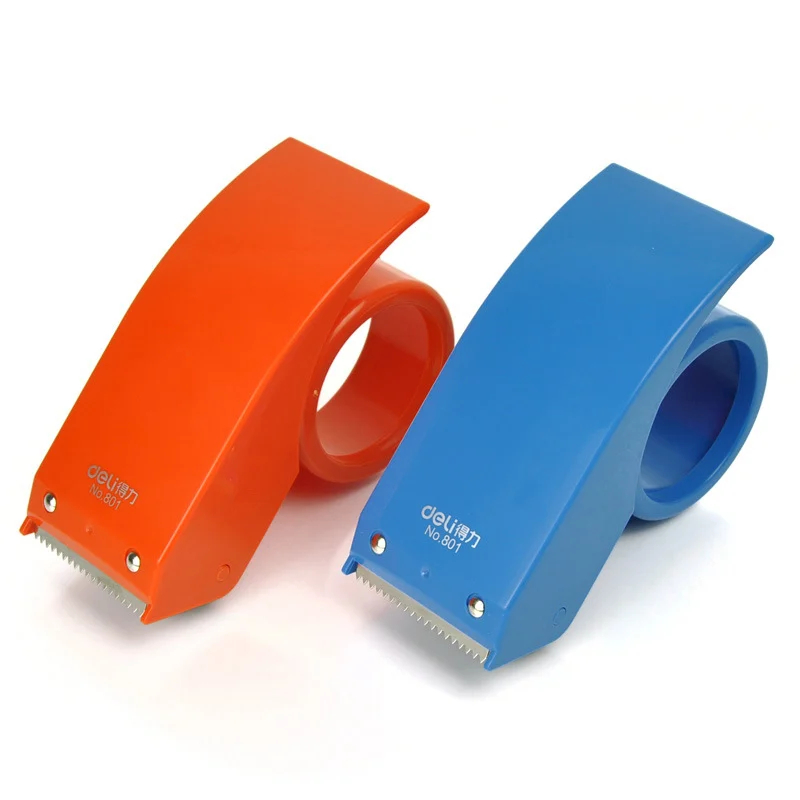 Cắt băng keo nhựa cầm tay 5cm DELI 801 - Đồ cắt băng keo DELI 801 tay cầm nhựa 5F