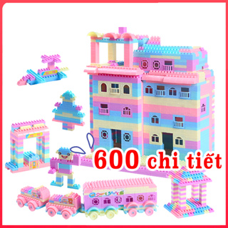 Bộ đồ chơi lắp ráp xếp hình lego 600 chi tiết cho bé thoả sức sáng tạo