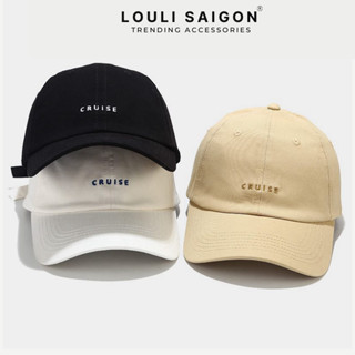 Mũ Lưỡi Trai thêu chữ CRUISE Cho Nam Và Nữ Vải Kaki kiểu nón lưỡi trai Ulzzang M20
