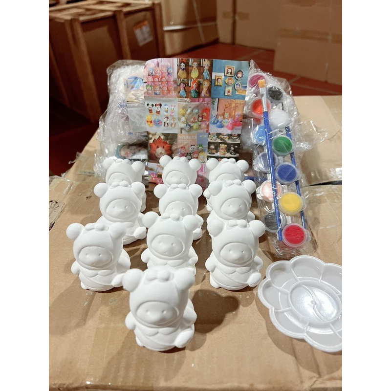 SET 10 TƯỢNG TÔ+ BÚT + MÀU