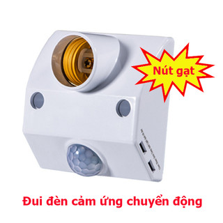 Đui đèn cảm biến chuyển động TÙY CHỈNH BẰNG NÚT GẠT