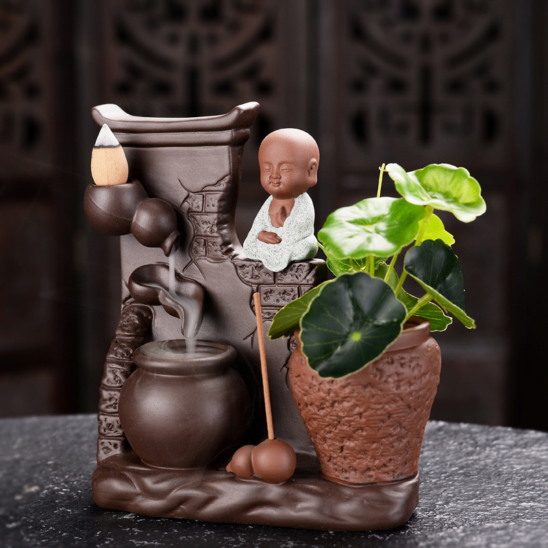 Thác Khói Phật Thiền [Dụng Cụ Trầm Hương]