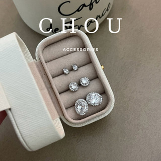 Bông tai, khuyên tai đính đá zircon | chou accessories |