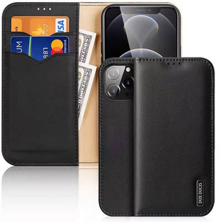 Bao da dạng ví Dux Ducis Hivo Series cho iPhone 12 Pro max có ngăn cài thẻ