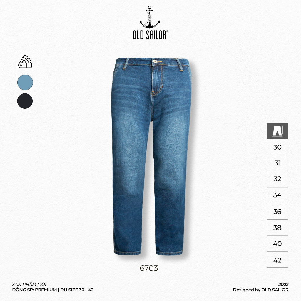 Quần Jeans Premium Straight - Big Size Upto 5XL