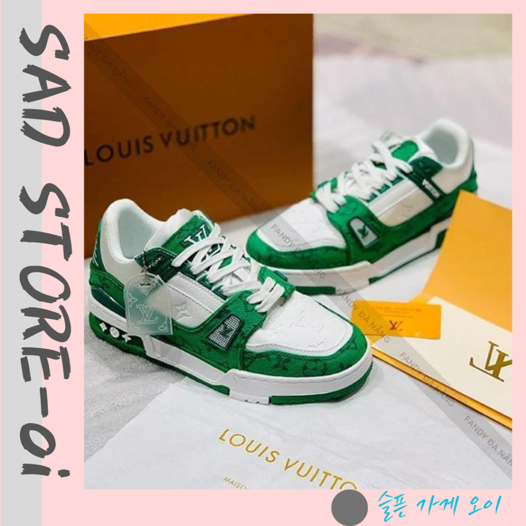 Giày LV Nam Nữ, Giày Louis Vuitton Trainer Nam Nữ Hàng Full Box Bill - Sadstore_Oi