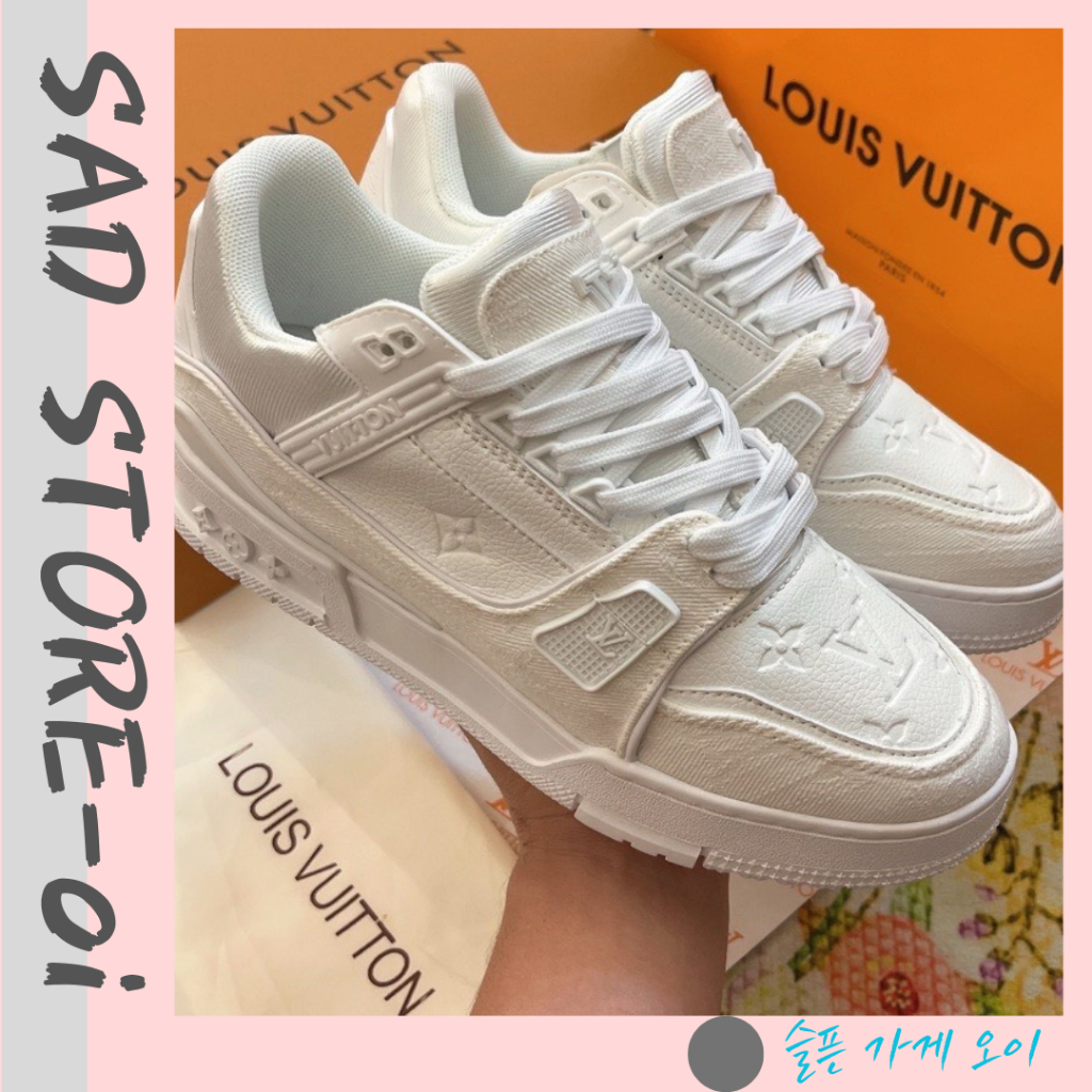 Giày LV Nam Nữ, Giày Louis Vuitton Trainer Nam Nữ Hàng Full Box Bill - Sadstore_Oi