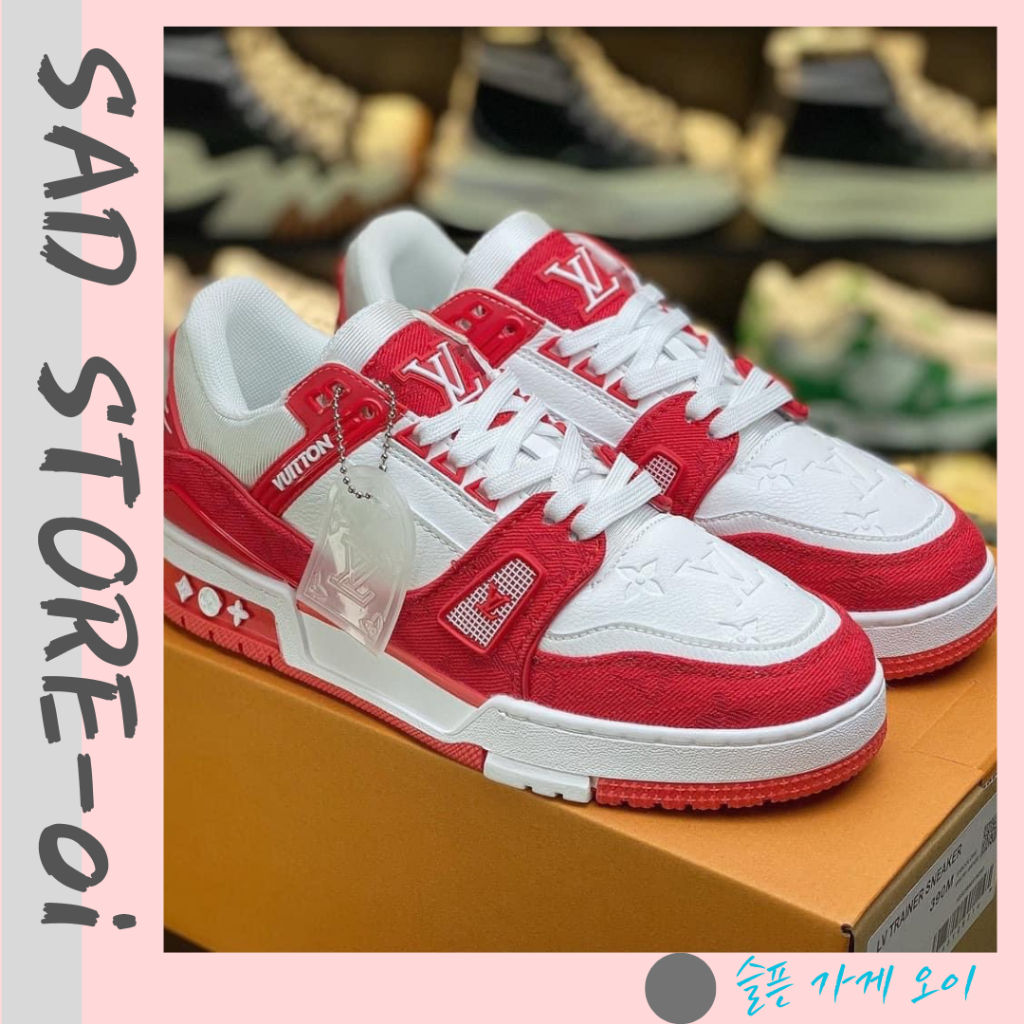 Giày LV Nam Nữ, Giày Louis Vuitton Trainer Nam Nữ Hàng Full Box Bill - Sadstore_Oi