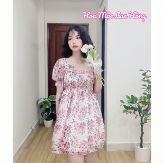 Đầm BabyDoll Tơ Hoa Nữ có Bigsize Tặng Quần Ngắn S2