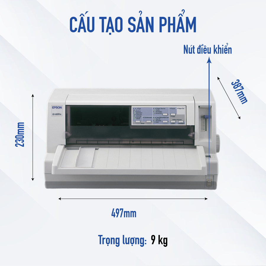 Máy In Kim Epson LQ-680 Pro Dẫn Đầu Tốc Độ In Ấn Trong Phân Khúc