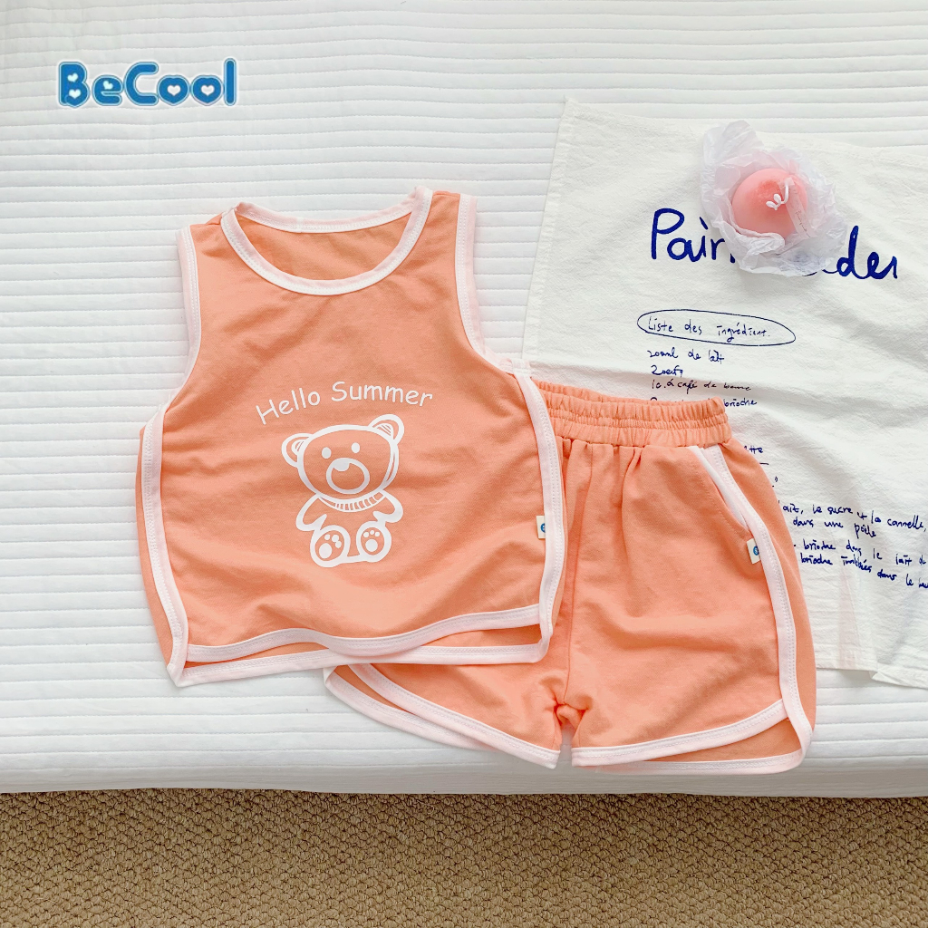 Quần Áo Bé Trai Bộ Ba Lỗ Sunny Day Cotton Cao Cấp Từ 7-28kg - MINKY BABY