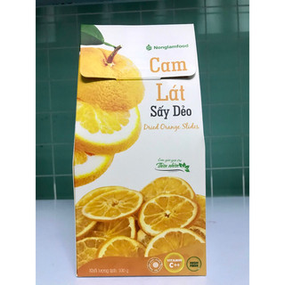 Cam Lát Vàng Navel Sấy Dẻo Nông Lâm Food Hộp100gr Giúp TĂNG CƯỜNG VITAMIN C