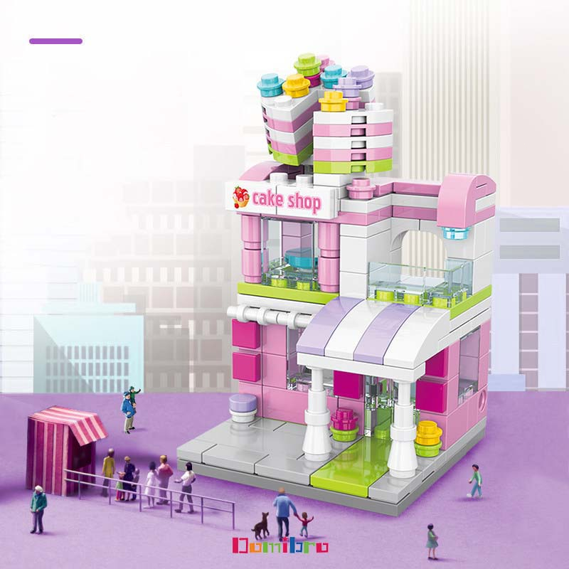 Bộ đồ chơi lắp ráp xếp hình Mô hình , Phát triển trí thông minh trẻ em , Xây dựng thành phố