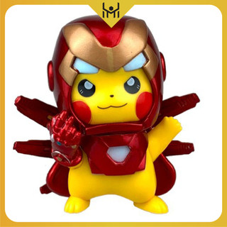 Mô Hình Pikachu Iron Man Siêu Cute 9 Cm