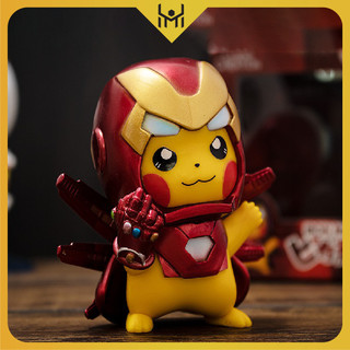 Mô Hình Pikachu Iron Man Siêu Cute 9 Cm