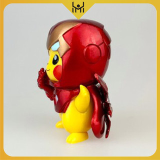 Mô Hình Pikachu Iron Man Siêu Cute 9 Cm