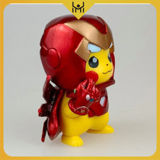 Mô Hình Pikachu Iron Man Siêu Cute 9 Cm