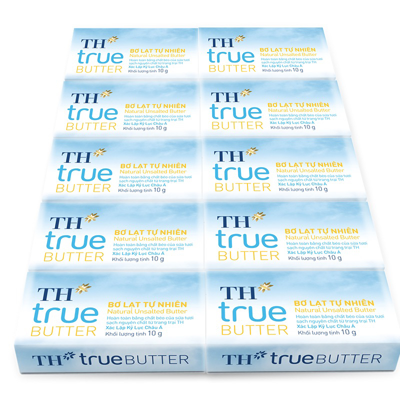 Bơ lạt tự nhiên TH true BUTTER - viên 10gr