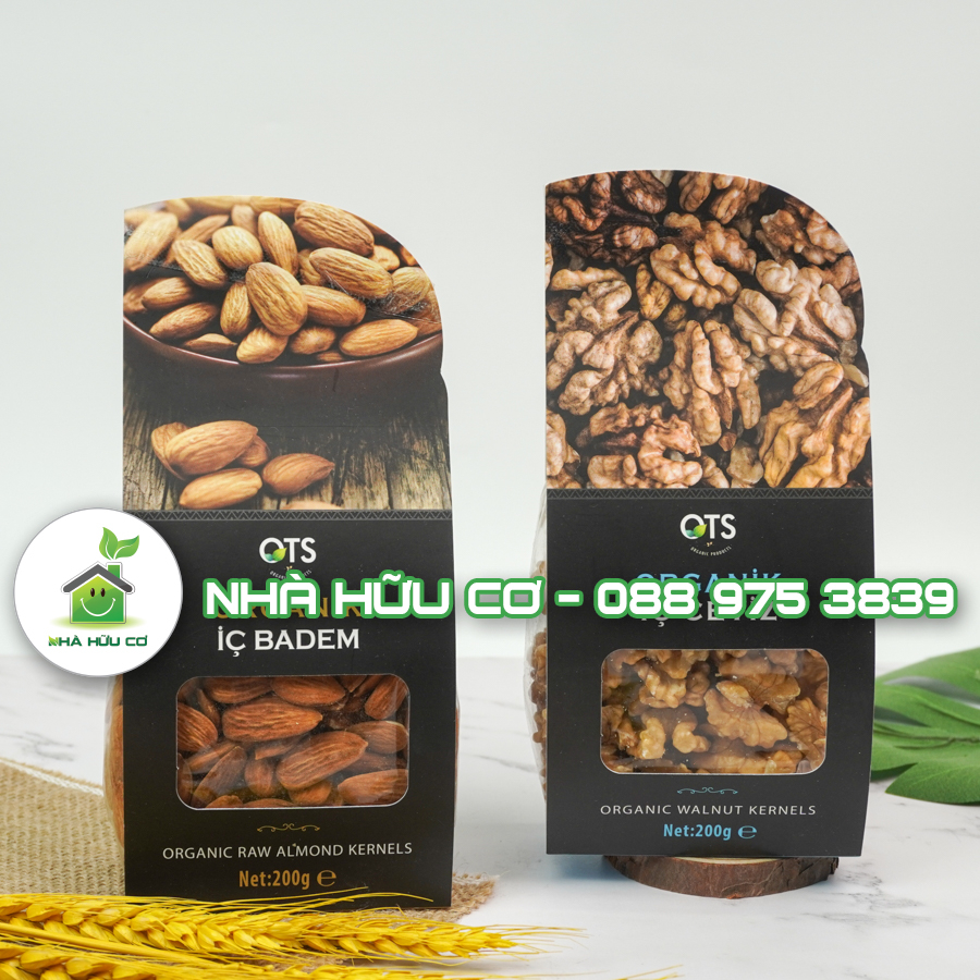 Hạnh nhân/Óc chó hữu cơ OTS ORGANIK - Date: 31/8/2024 - Nhà hữu cơ
