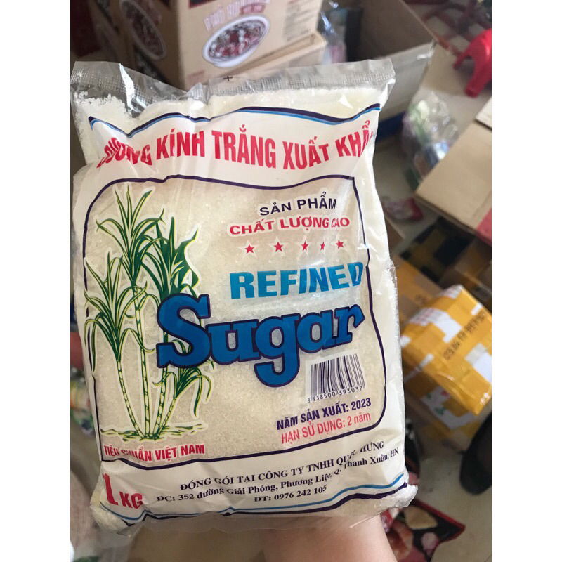Đường Xuất Khẩu 1Kg Trắng/Vàng