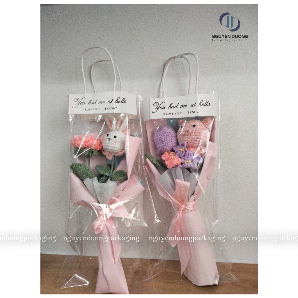 Túi Nilon Đựng Hoa Sáp Hoa Tươi Quà Tặng - Đặt 10 Sản Phẩm Trở Lên