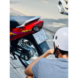 Tem dán trang trí biển số xe máy in decal trong suốt