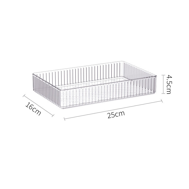 Hộp Đựng Đồ Dùng Bằng Nhựa Acrylic Trong Suốt Chia Ngăn Kéo Đa Năng Tiện Dụng