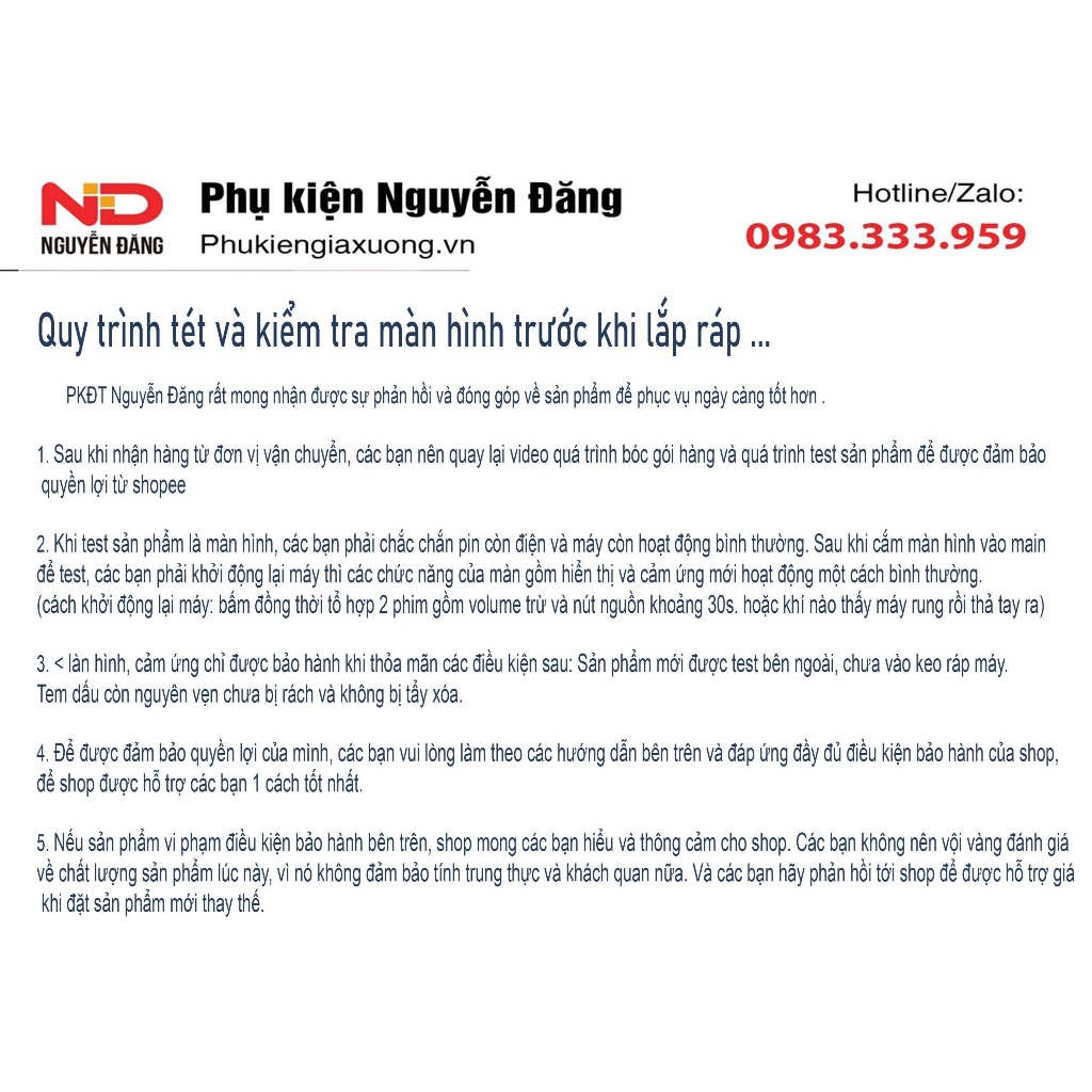 Màn Hình Nguyên Bộ Xiaomi Redmi Note 8, Loại ZIN
