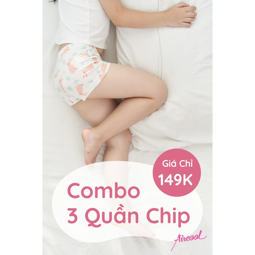 Quần lót bé gái 10-40kg Aircool chính hãng. Quần chip bé gái. Quần sịp bé gái. Quần chip đùi, quần lót đùi bé gái teen