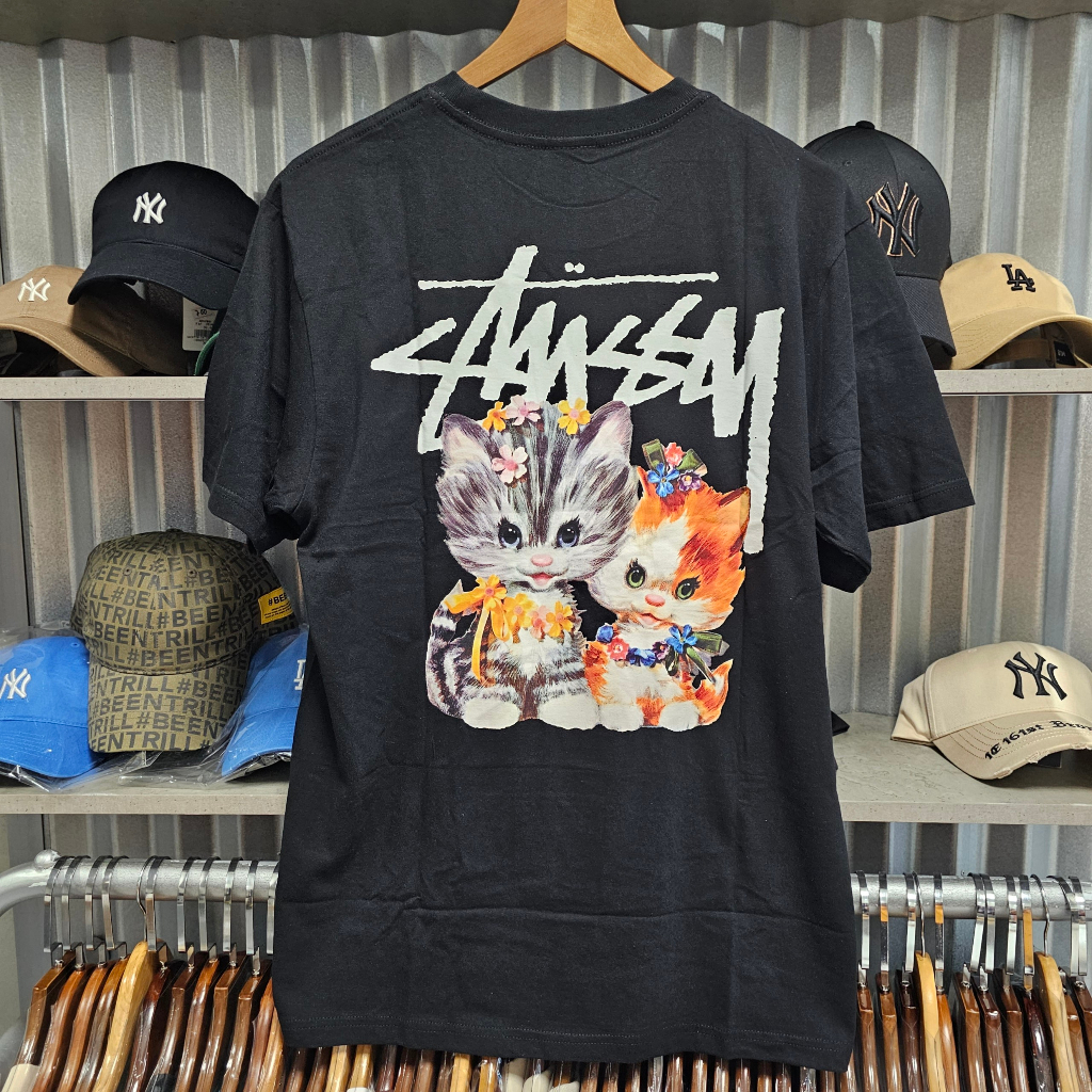 Chính hãng STUSSY KITTENS TEE - Áo thun Stussy Unisex Nam Nữ chính hãng Authenitc