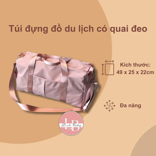 Túi đựng đồ du lịch có quai đeo chắc chắn và ngăn chứa giày riêng biệt vanngoc1956
