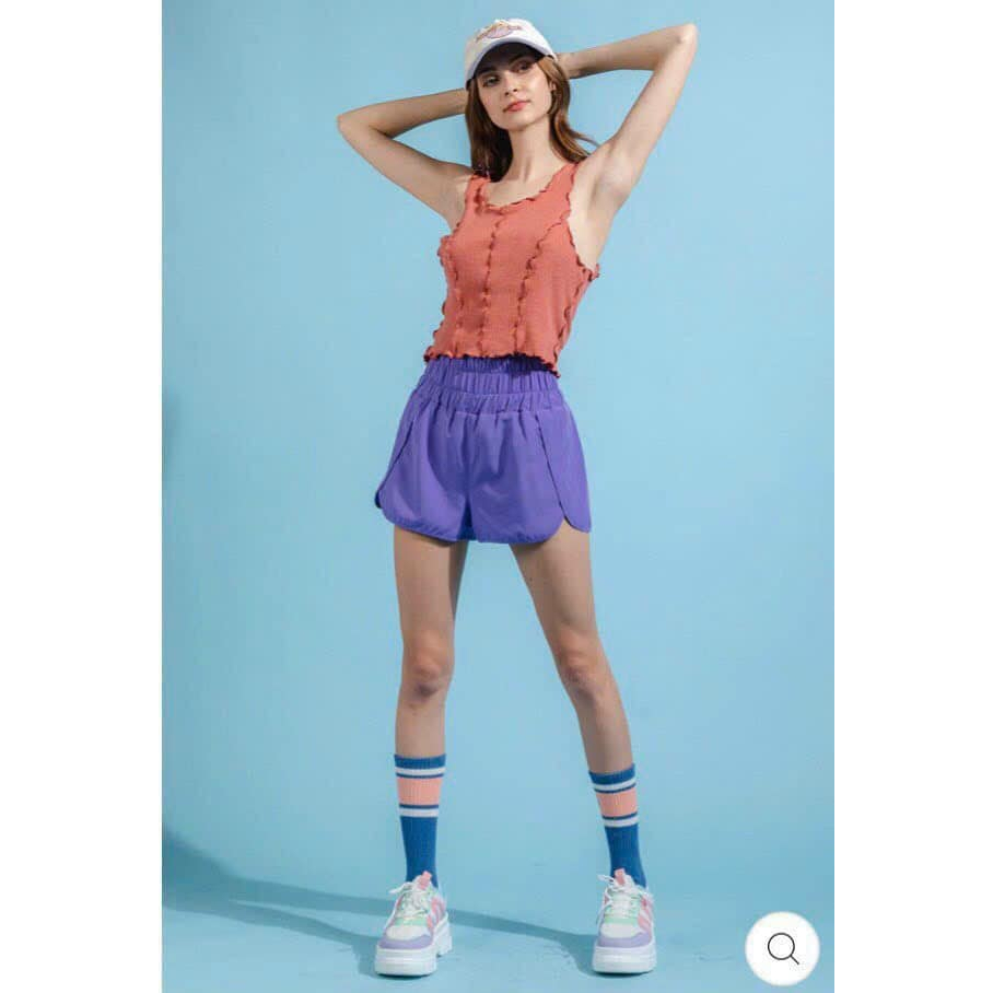 Quần short nữ hai lớp có lót sịp New In- Quần chạy bộ nữ