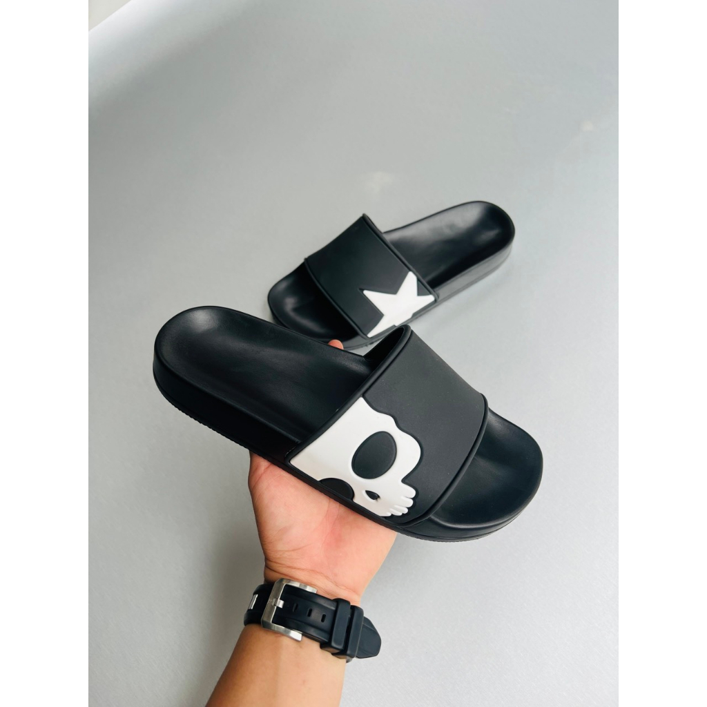 Dép lê quai ngang nam đẹp đầu lâu.Hàng sẵn kho từ 38-43