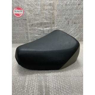 Yên trước cub 81-82-86-Custom mút nguyên khối đen viền xám