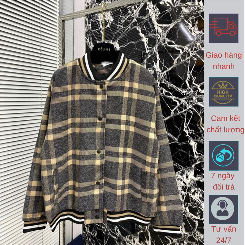 Áo khoác BOMBER nam hoạ tiết sắc nét bo viền đẹp chuẩn form dáng