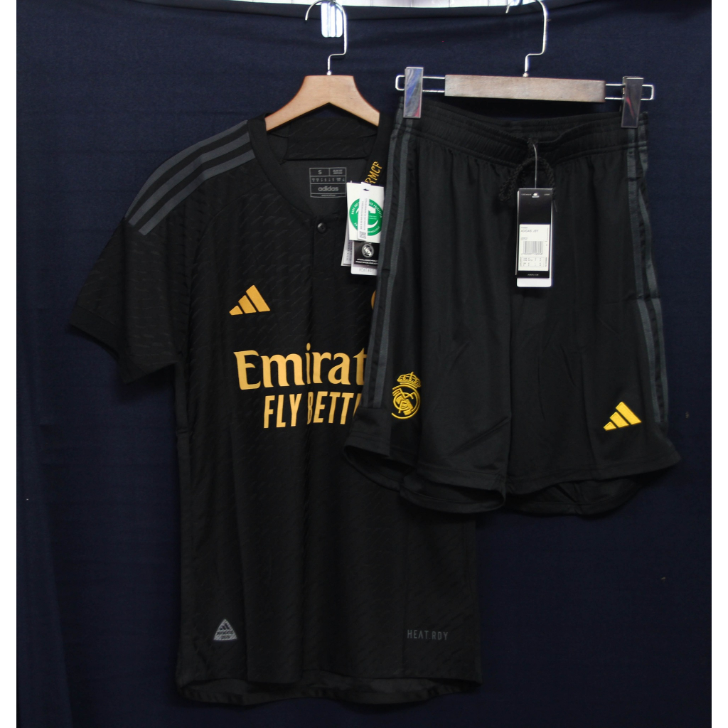 Áo REAL MADRID màu đen Bản Player cao cấp 2023/24 - chất lượng cao