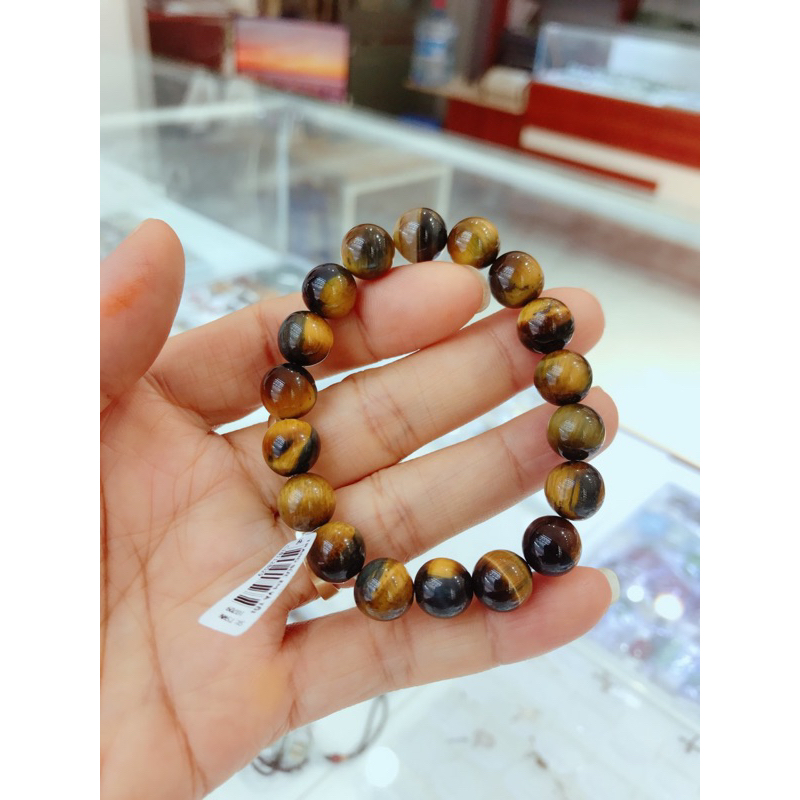 Chuỗi hạt đá mắt hổ 10 ly