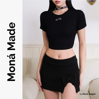 Chân váy ngắn xẻ tà moná - bambam