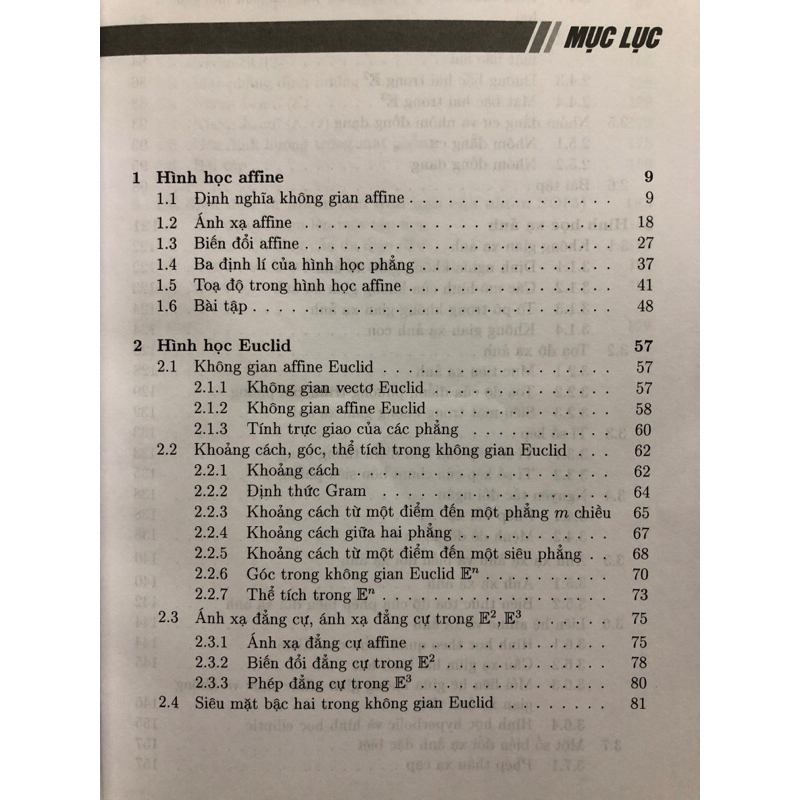 Sách - Giáo trình Hình học tuyến tính