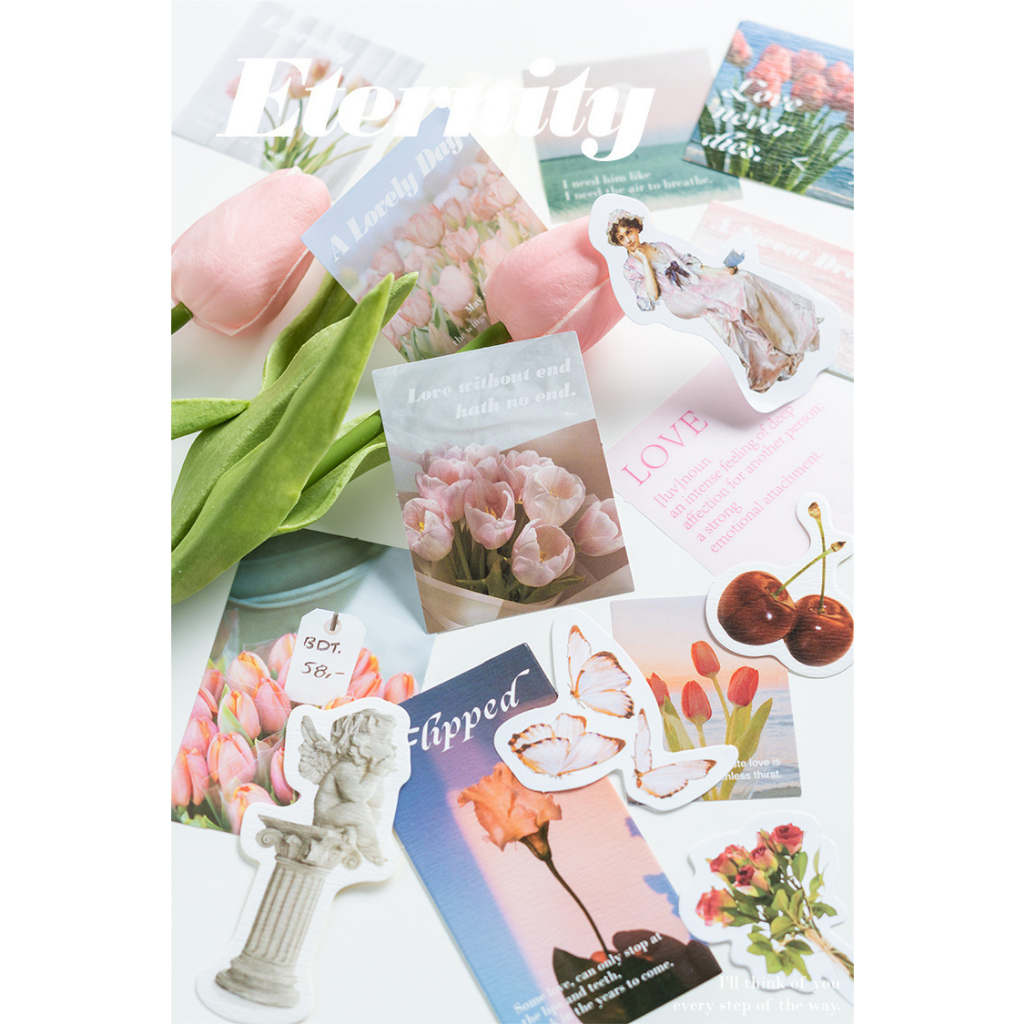 Zanmo túi  hình dán sticker động vật phong cảnh dễ thương