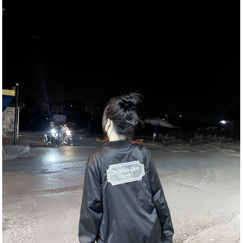 Áo Khoác Gió Dio Họa Tiết Tiết Logo Dio Sau Lưng bản Siêu Cấp