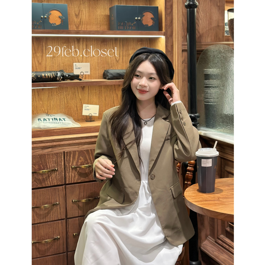 29feb.closet Váy xinh trễ vai dài tay nữ chất thun tăm phối thô mềm xòe dài nhẹ nhàng - V141