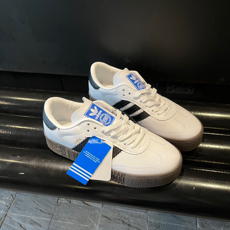 Giày Adidas Samba Rose White Gum Đế Nâu Cao 3cm, Giày Samba Rose Nam nữ mẫu mới hot trend Full Box Bill