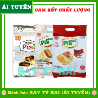 Túi 12 cái pía mini kim sa Tân Huê Viên (480g) nhiều vị lựa chọn, đặc sản miền tây, bánh pía sóc trăng