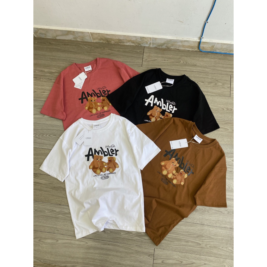 ÁO THUN AMBLER DƯ CHÍNH HÃNG STORE HÀN CHÁY HÀNG - UNISEX
