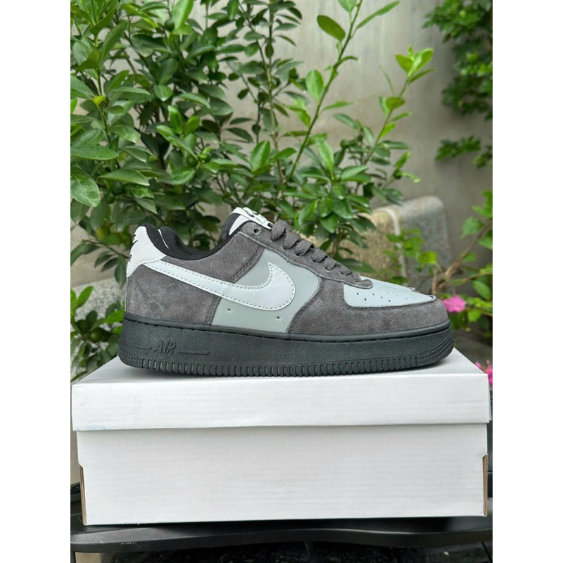 Giày Sneaker AF1 Xám Đen Siêu Đỉnh GIÀY AF1 XÁM ĐEN NAM CAO CẤP AF1 XÁM CHUỘT MẪU MỚI