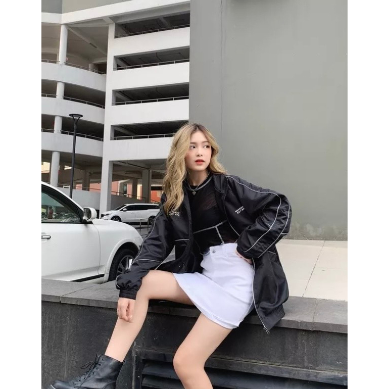 Áo khoác dù Nam Nữ 2 lớp in Nowsaigon phối line mẫu mới 2023 siêu hot trend LDBLkhoac309 309