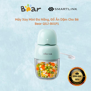 Máy Xay Mini Đa Năng, Đồ Ăn Dặm Cho Bé Bear QSJ-B01P1 - Hàng Chính Hãng - Bảo Hành 18 Tháng