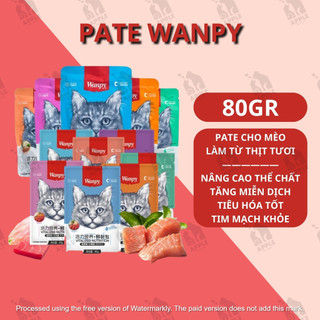 Pate cho mèo mọi lứa tuổi Wanpy gói 80gram